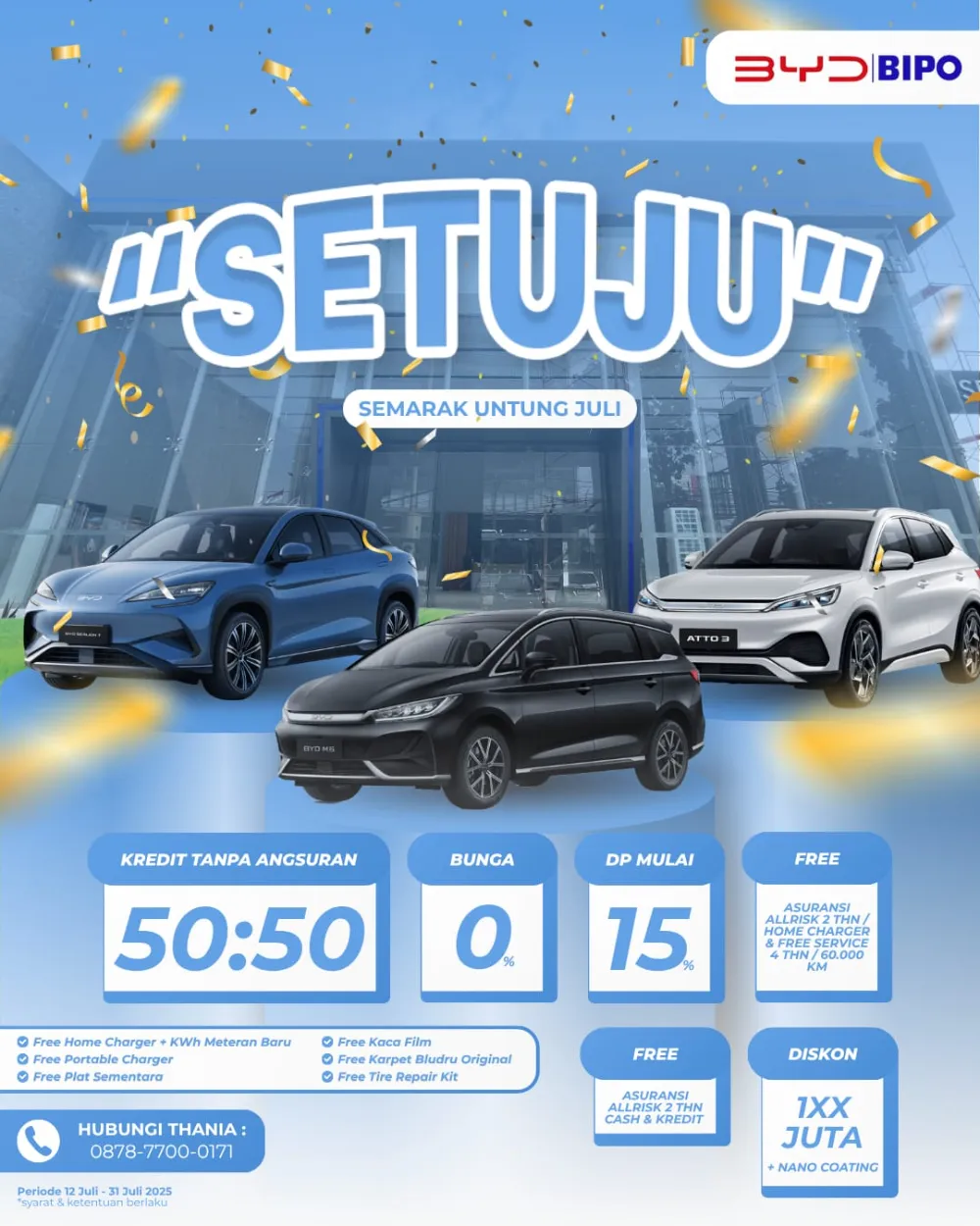 promo mobil listrik byd bandung 2025